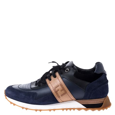 fendi blue suede trainers|Sneakers .